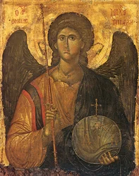St. Michael (tempera på panel)